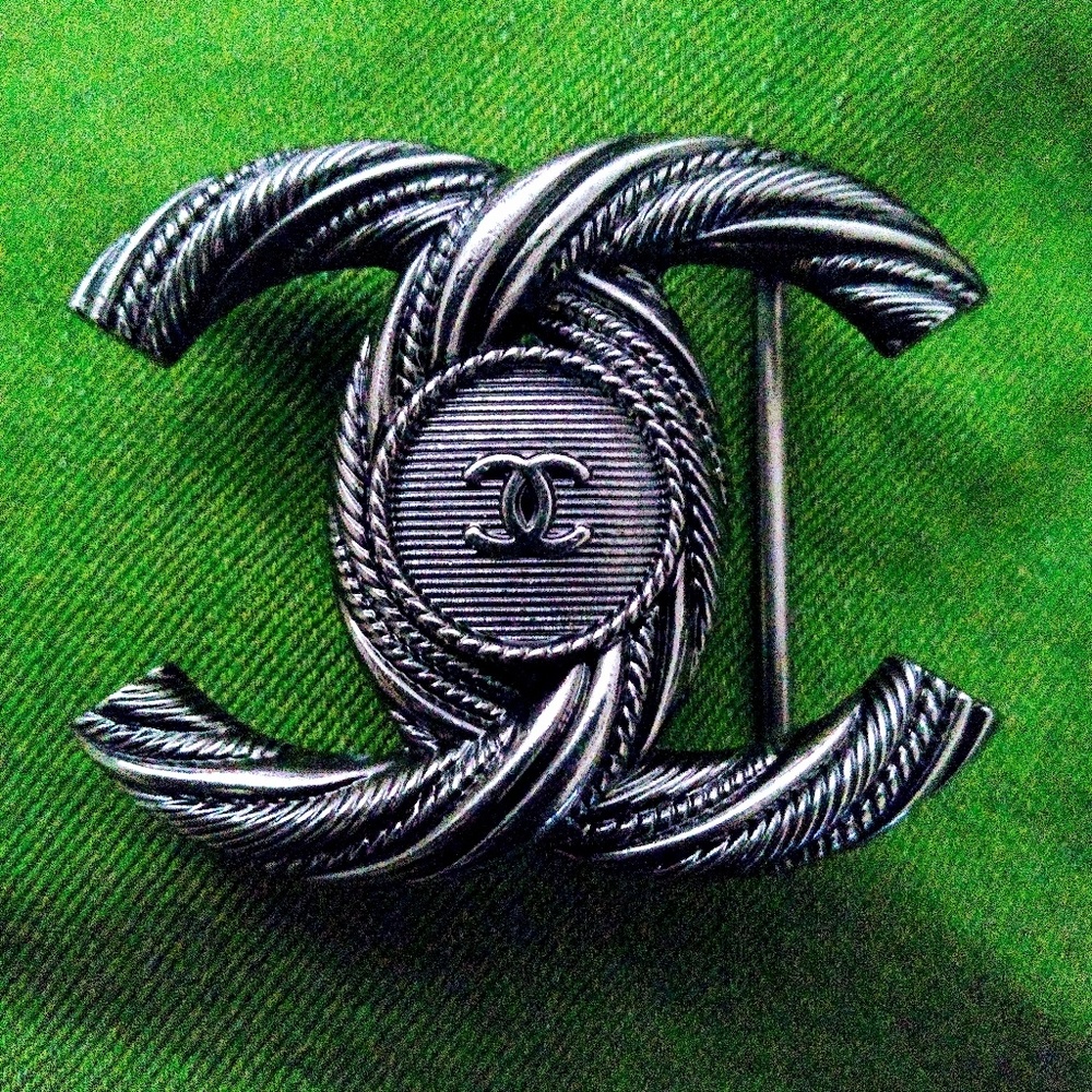 Authentic Chanel vintage style belt buckle